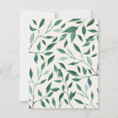 Woodland Animal Friends Kinderdusche Einladung (Rückseite)