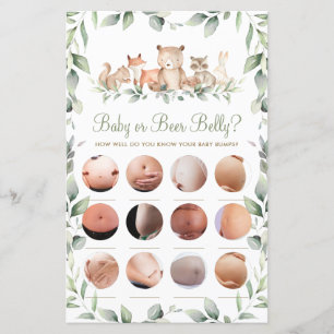 Woodland Animal Fun Shower Baby oder Bierbauch Gam