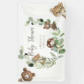 Woodland Animal Kingdom Baby Showbanner Banner (Vertikal)
