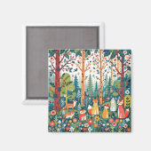 woodland animal magnet (Vorderseite/Rückseite)