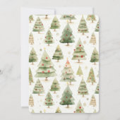 Woodland Animal Merry Little Christmas Baby Shower Einladung (Rückseite)