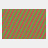 Woodland Animal Muster Red Green Frohe Weihnachten Geschenkpapier Set (Vorderseite 2)