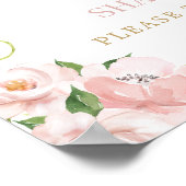 Woodland Animal Pink Floral Oh Snap Teilen Sie die Poster (Ecke)