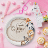 Woodland Animal Theme Kinderdusche Pappteller (Party)