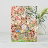 Woodland Animal Vielen Dank Dankeskarte (Stehend Vorderseite)