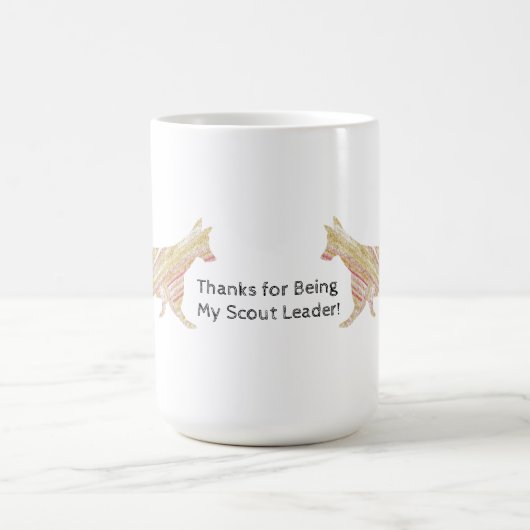Woodland Animal Vielen Dank Scout Leader Fox Kaffeetasse (Mittel)
