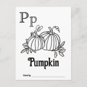 Woodland Animals ABC Coloring Baby Shooting Activi Postkarte (Vorderseite)