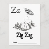 Woodland Animals ABC Coloring Baby Shooting Activi Postkarte (Vorderseite)