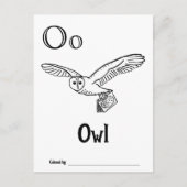 Woodland Animals ABC Coloring Baby Shooting Activi Postkarte (Vorderseite)