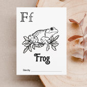 Woodland Animals ABC Coloring Baby Shooting Activi Postkarte