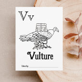 Woodland Animals ABC Coloring Baby Shooting Activi Postkarte