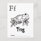 Woodland Animals ABC Coloring Baby Shooting Activi Postkarte (Vorderseite)