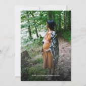 Woodland Animals Adventure Awaits Shower Foto Einladung (Rückseite)