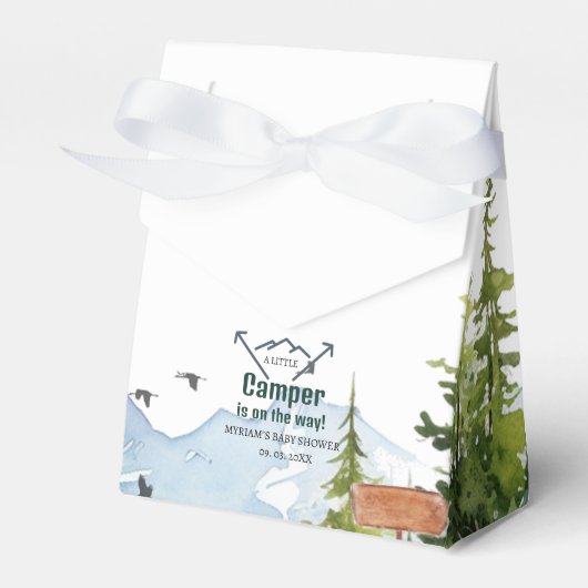 Woodland Animals Adventure Baby Dusche Geschenkschachtel (Vorderseite)