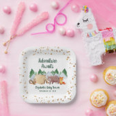 Woodland Animals Adventure erwartet Baby Shower Pappteller (Party)