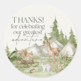 Woodland Animals Adventure erwartet Gunst Sticker