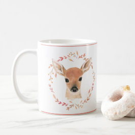 Woodland Animals Baby Deer Wasserfarbe Niedlich sü Kaffeetasse