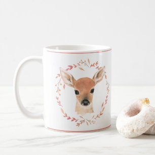 Woodland Animals Baby Deer Wasserfarbe Niedlich sü Kaffeetasse