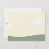 Woodland Animals Baby Dusche Danke Karte (Rückseite)