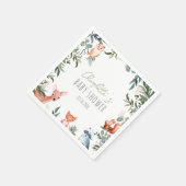 Woodland Animals Baby Dusche Napkins Serviette (Ecke)