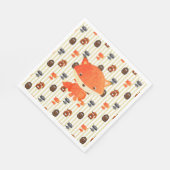 Woodland Animals Baby Dusche Napkins Serviette (Ecke)