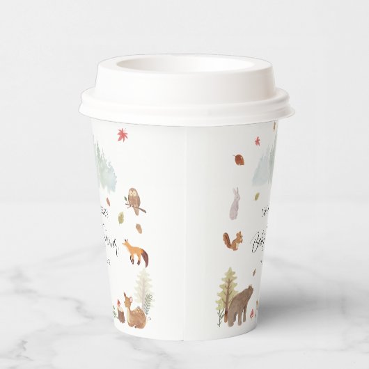 Woodland Animals Baby Dusche Party Pappbecher (Rechts)