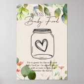 Woodland Animals Baby Dusche Ratschlag Babynahrung Poster (Vorne)