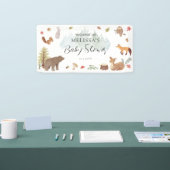 Woodland Animals Baby Dusche Willkommen Banner (Messe)