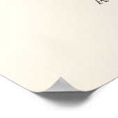 Woodland Animals Baby Dusche Willkommen Poster (Ecke)