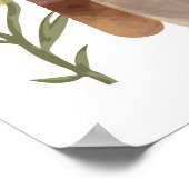 Woodland Animals Baby Dusche Willkommen Poster (Ecke)