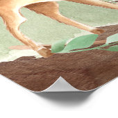 Woodland Animals Baby Dusche Willkommen Poster (Ecke)