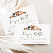 Woodland Animals Baby Duschmaschine Windler Raffle Begleitkarte