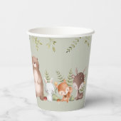 Woodland Animals Baby Duschpapier Cups Pappbecher (Rückseite)