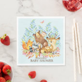 Woodland Animals Baby Duschpapier Napkins Serviette (Beispiel)