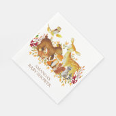 Woodland Animals Baby Duschpapier Napkins Serviette (Ecke)