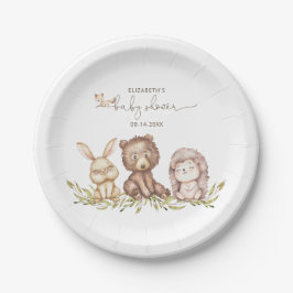 Woodland Animals Baby Duschpapier Teller