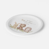 Woodland Animals Baby Duschpapier Teller (Schrägansicht)