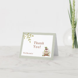 Woodland Animals Baby Duschschale Vielen Dank Dankeskarte