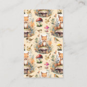 Woodland Animals Baby Duwer Windpreisraffinerie Begleitkarte (Rückseite)