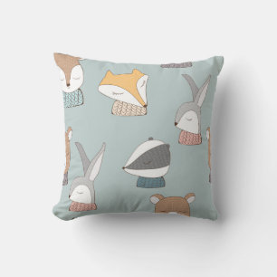 Woodland Animals Baby Pillow Kissen