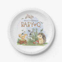 Woodland Animals Baby Q Backyard Babydusche