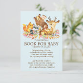 Woodland Animals Baby Showbook Einladung (Stehend Vorderseite)