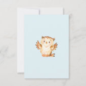 Woodland Animals Baby Showbook Einladung (Rückseite)