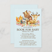 Woodland Animals Baby Showbook Einladung (Vorne/Hinten)