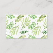 Woodland Animals Baby Showbücher Begleitkarte (Rückseite)