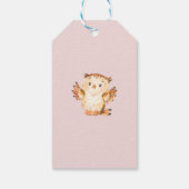 Woodland Animals Baby Showdusche Gefallen Tag Geschenkanhänger (Rückseite)