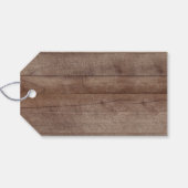 Woodland Animals Baby Showdusche Gefallen Tag Geschenkanhänger (Rückseite Horizontal)