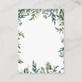 Woodland Animals Baby Showdusche Windeln Raffelkar Begleitkarte (Rückseite)