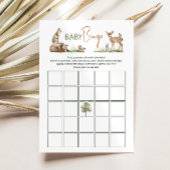 Woodland Animals Baby Shower Baby Bingo Card Einladung