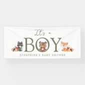 Woodland Animals Baby Shower Banner (Horizontal)